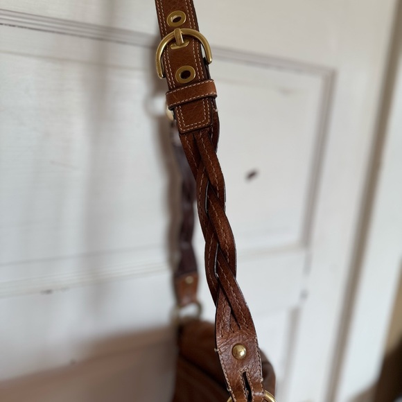 Coach 10052 Soho Shoulder Bag Leather Brown Whiskey? Flap Closure Vintage Logo - Picture 3 of 9
